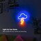 Summer Neon Sign LED Cloud Lightning Neon Signs for Wall Decor Hanging Neon Light Battery or USB Powered Light Up Neon Lights for Bedroom Aesthetic Kids Room Living Room Bar Party Yellow